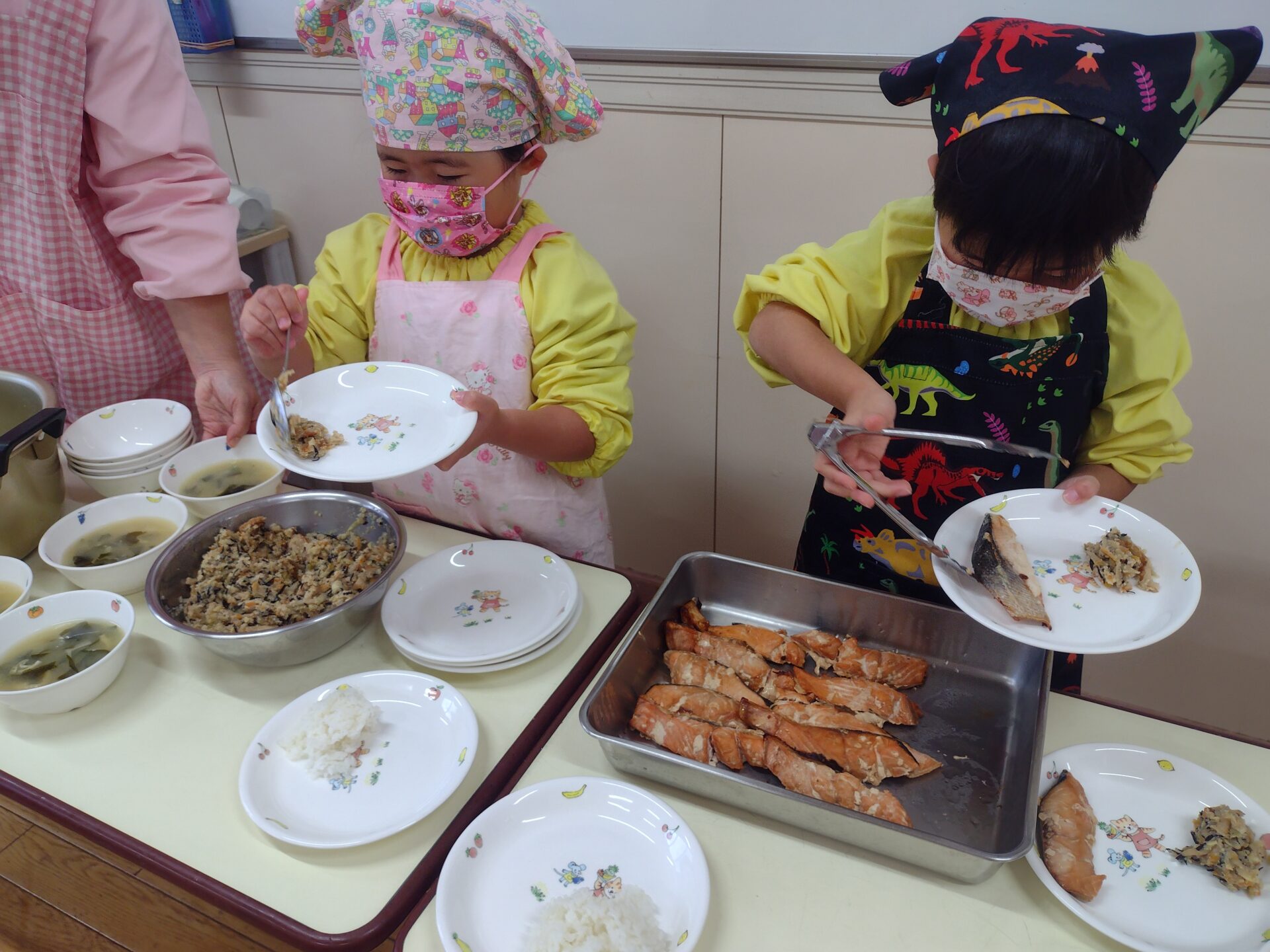 お当番活動をがんばっています