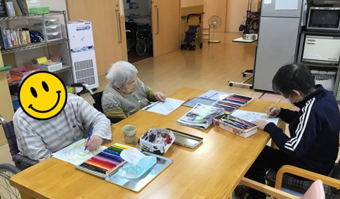 塗り絵サークル♪