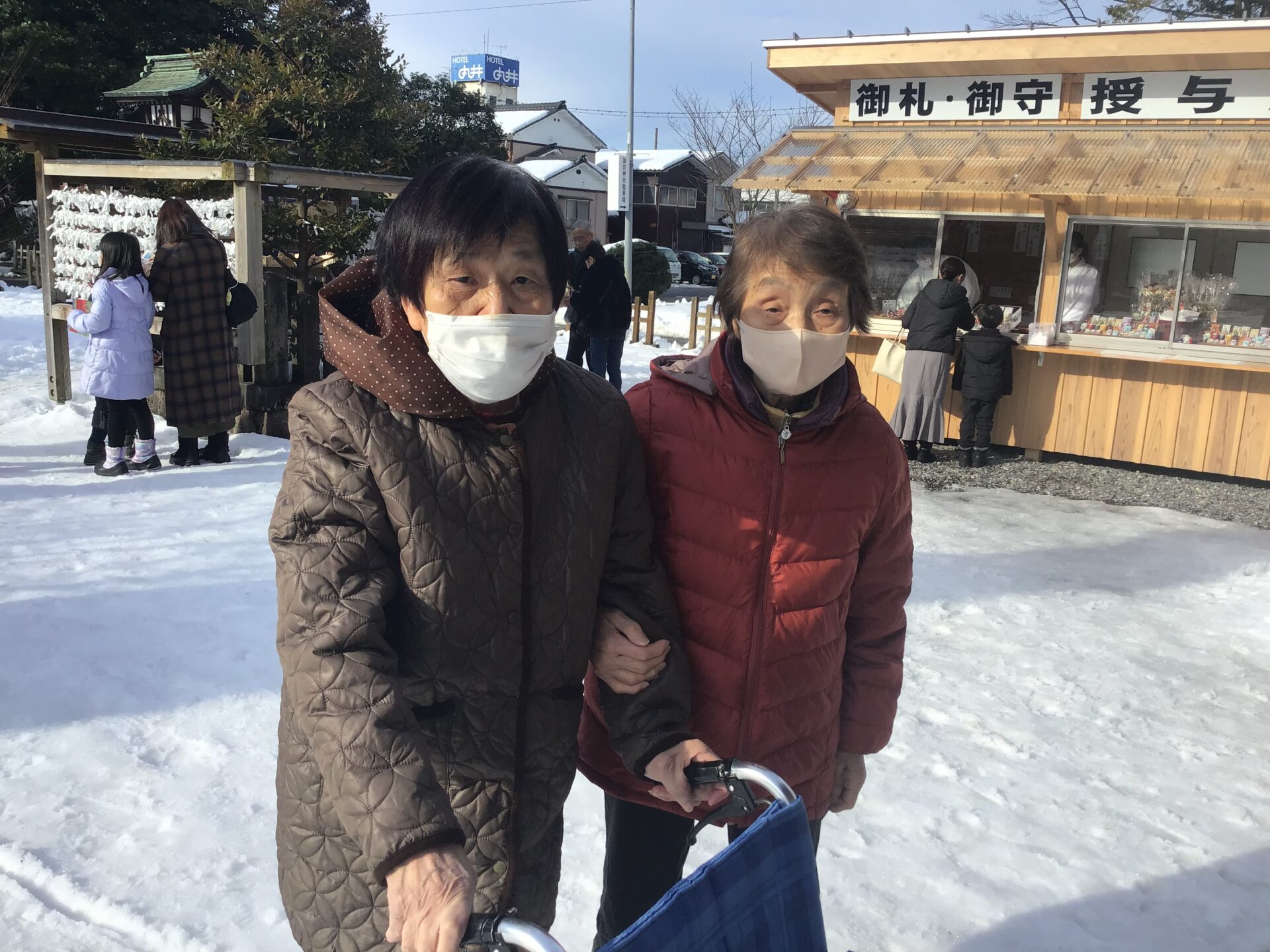 初詣に行きました。