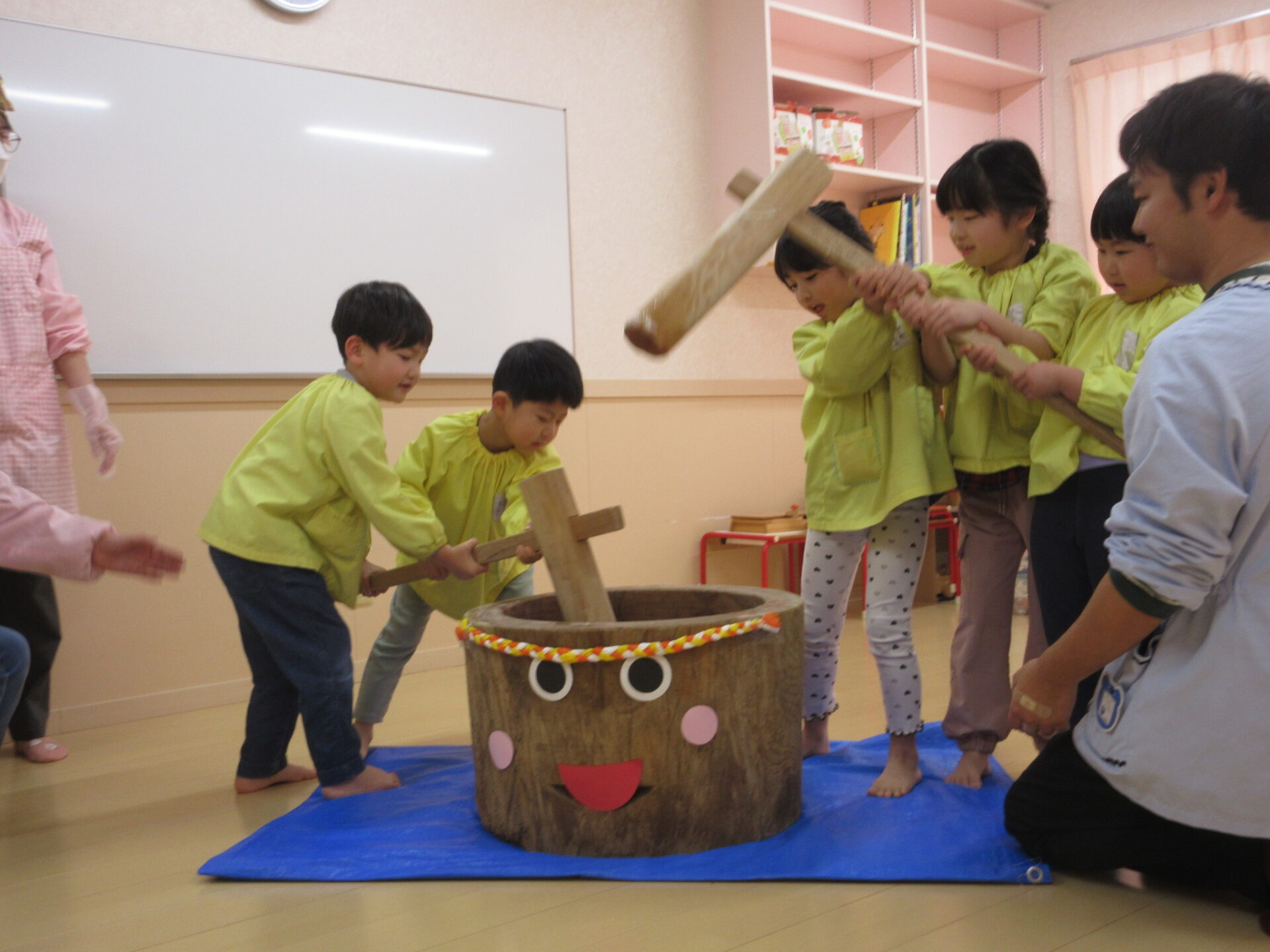 餅をつきました