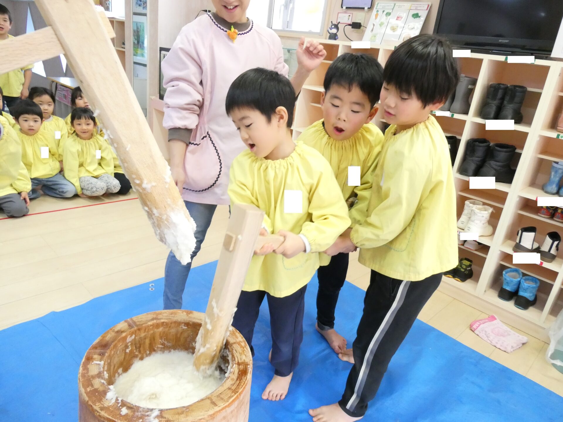 もちつき楽しかったよ！