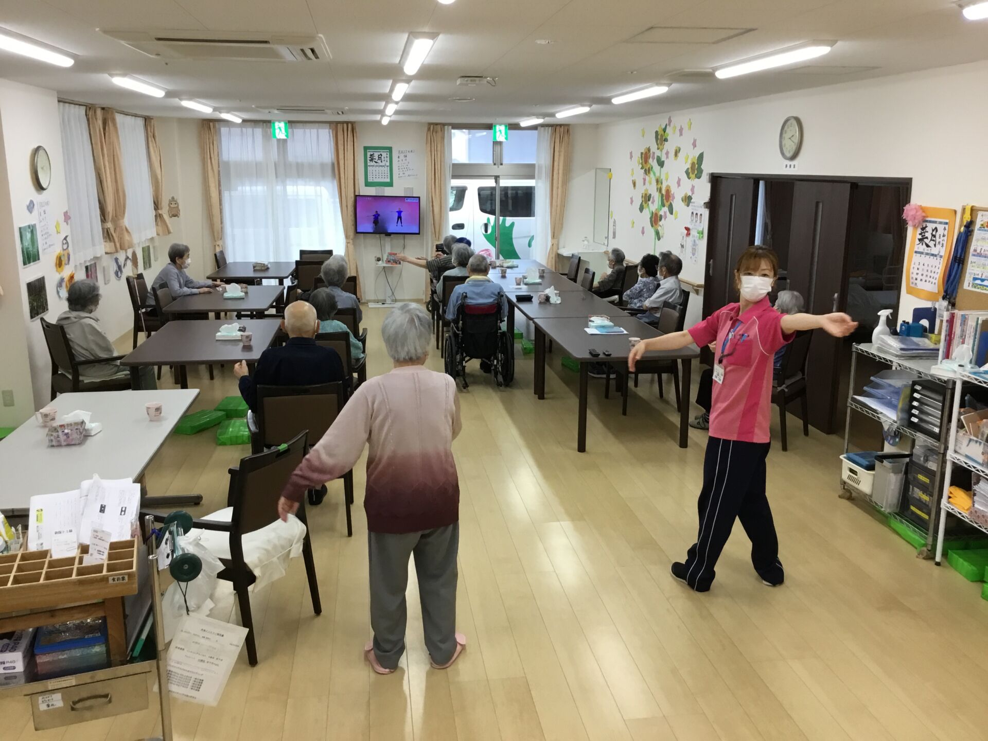 みんなで体操！！